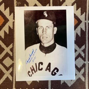 Randy Gumpart Chicago White Sox Autographed 8X10 Photo Mantle Inscription/Year